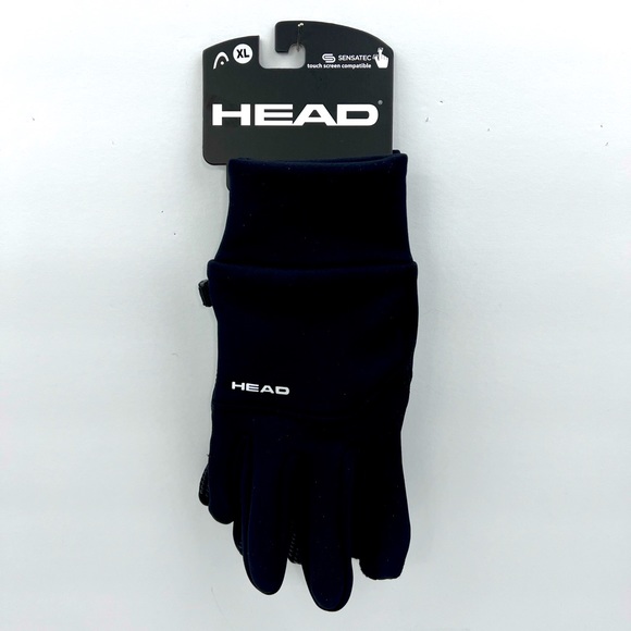 HEAD, SENSATEC TOUCH SCREEN MEN’S GLOVES, BLACK, XL SIZE, WARM AND COMFORTABLE - Picture 1 of 12